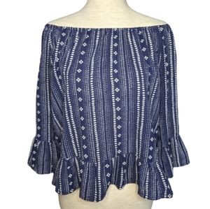 Anthropologie Sanctuary Off Shoulder Ruffle Top S